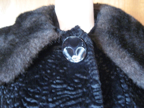 Faux Fur Collar Coat - image 2