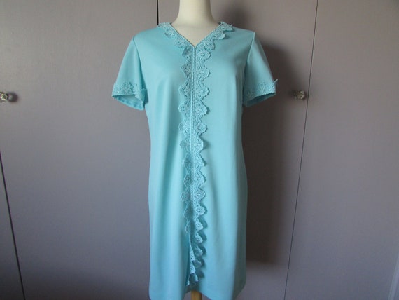 Blue Shift Dress - image 2