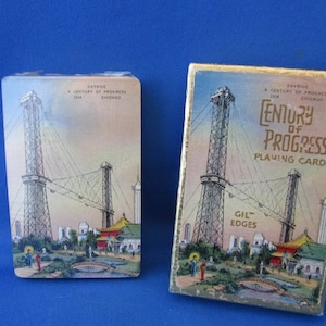 Century of Progress Speelkaarten van Chicago's Worlds Fair