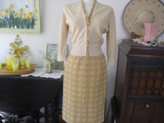 Nardis of Dallas Vintage Wool Skirt and Sweater Se
