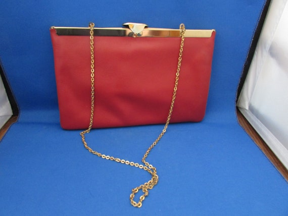 Red Leather ETRA Purse - image 1