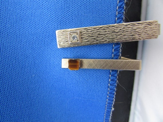Two Vintage Tie Clips - image 1