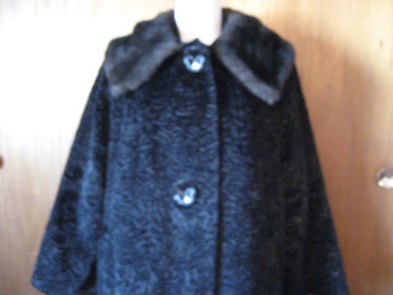 Faux Fur Collar Coat - image 1