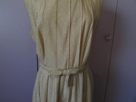 Gold Cocktail Dress - image 2