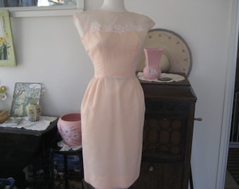 Peach Dress with Matching Long Skirt