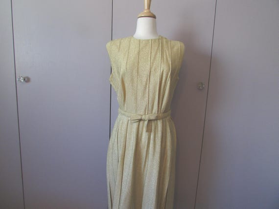 Gold Cocktail Dress - image 1