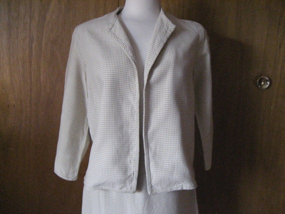 Cotton Checkered Suit - image 1