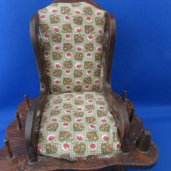 Hand Made Rocking Chair Pin Cushion and Spool Holder