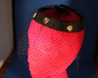 Flower and Net Hat