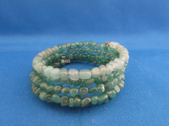Jade Beaded Bracelet - image 1