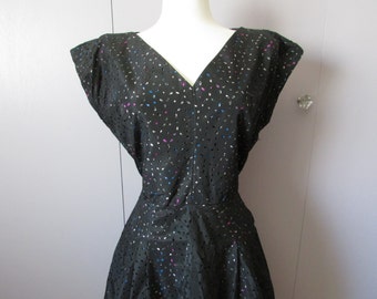 Hand Made Taffeta Eyelet Dress