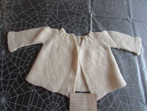 Hand Knit Baby Sweater - image 2