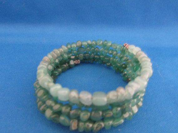 Jade Beaded Bracelet - image 2