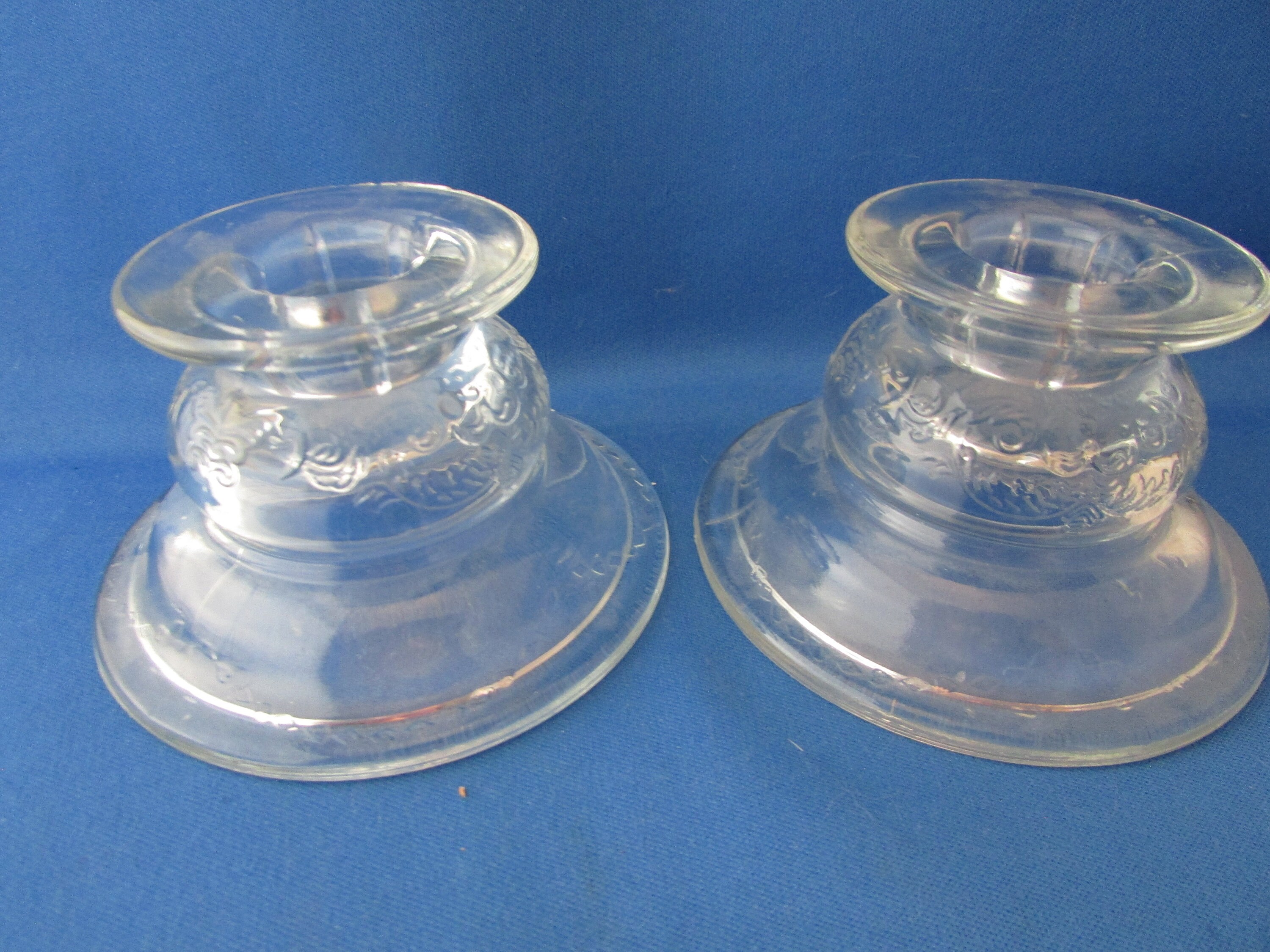 White Depression Glass Candel Holder Depression Glass Candle Holders - Etsy