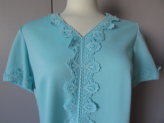 Blue Shift Dress - image 1