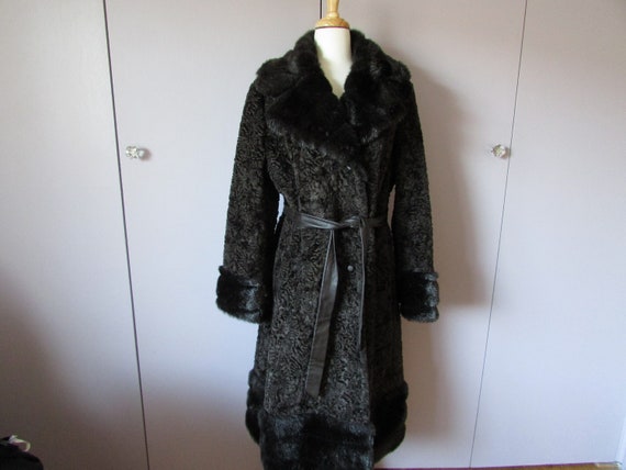 Betty Rose Fake Fur Calf Length Coat
