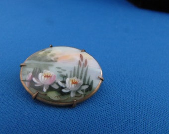 Hand Painted Brooch