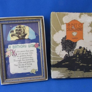 1927 Framed Birthday Card