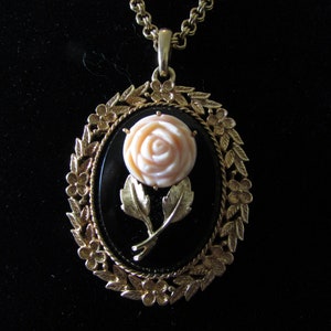 Avon Rose Mirror Pendent