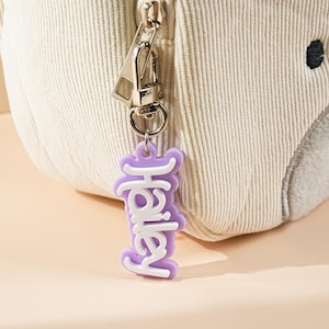 Name Acrylic Keychains, Personalized Acrylic Keychains, Custom Name Keychains, Acrylic Name Tag, Backpack Name Tag, Kids Backpack Tag Baby