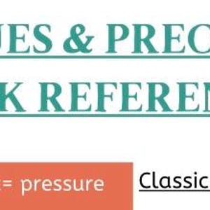 May include: A white background with teal text that reads "LAB VALUES & PRECAUTIONS QUICK REFERENCES." Below, orange and white text provides medical information, including "Blood pressures: Systolic = pressure." The phrase "Classic Vital Signs in Sepsis" is also visible.