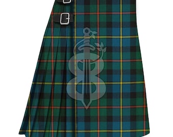 Kilt tradicional de tartán antiguo Macleod de Harris, 8 yardas, hecho a mano.