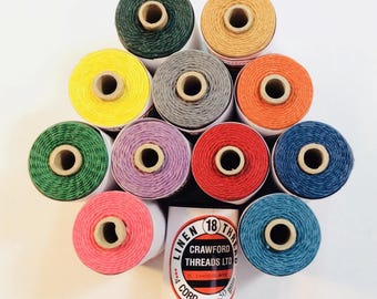 Bookbinding Waxed Irish Linen Thread for Bookbinding, Book Repair, Journal Making -  4 ply