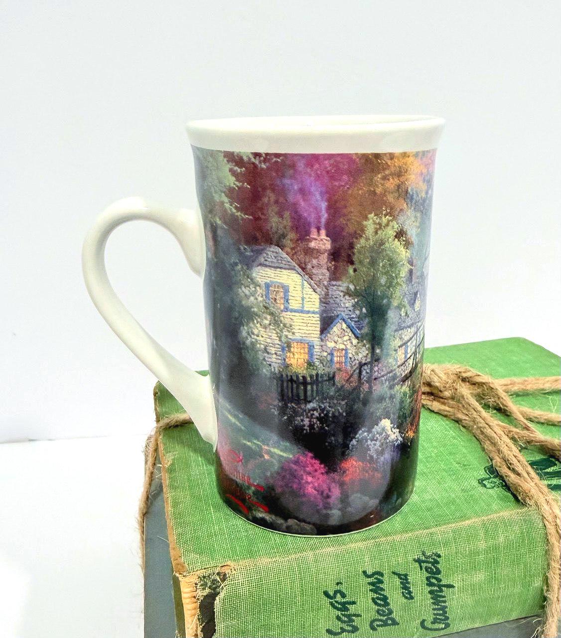 ceramic coffee cup lids Ceramic Tea Mug with Lid, Infuser, and Wooden Handle