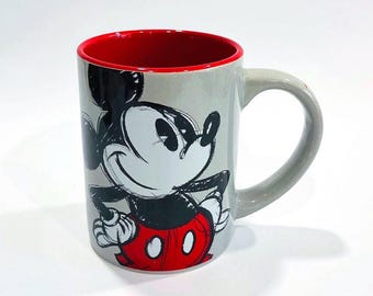 Tazza in ceramica da collezione con schizzo di Topolino Disney