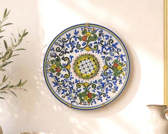 Maxam Italy La Primula Italian Daisy Dinner Plate Hand Painted