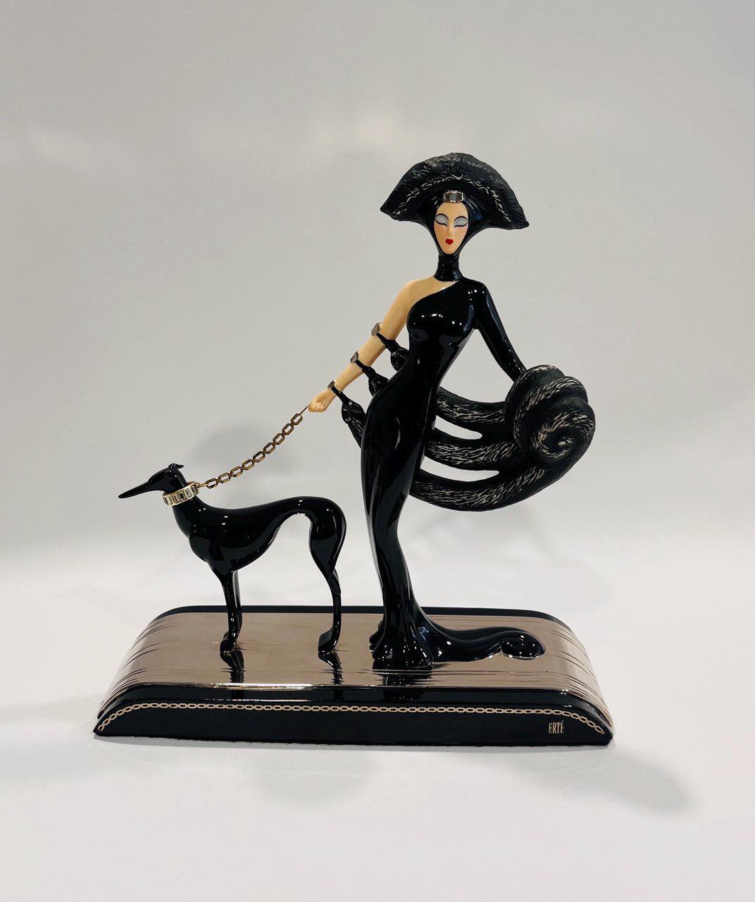 フランクリンミント　エルテ 　アールデコ　SYMDHONY IN BLACK Amazon.co.jp: エルテ Erte SYMDHONY IN BLACKフランクリン