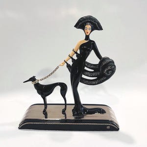 フランクリンミント　エルテ 　アールデコ　SYMDHONY IN BLACK フランクリンミント エルテ （Erte）『 SYMDHONY IN BLACK