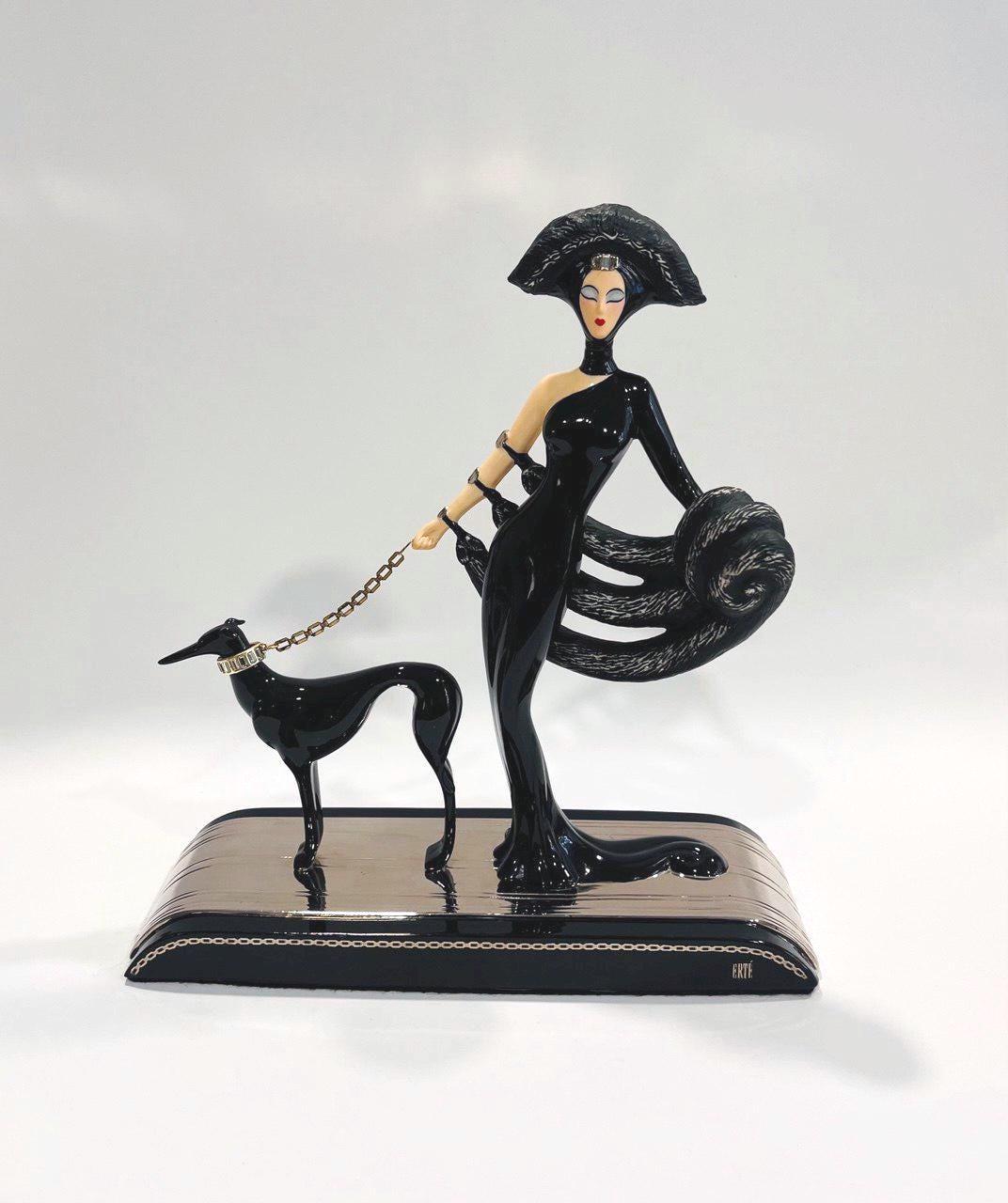 フランクリンミント　エルテ 　アールデコ　SYMDHONY IN BLACK Amazon.co.jp: エルテ （Erte）『 SYMDHONY IN BLACK