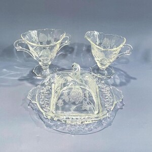 Vintage Heisey Rose - Etsy