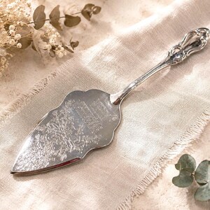 Servidor de tartas navideñas Vintage International Silver Co., plateado, 1993