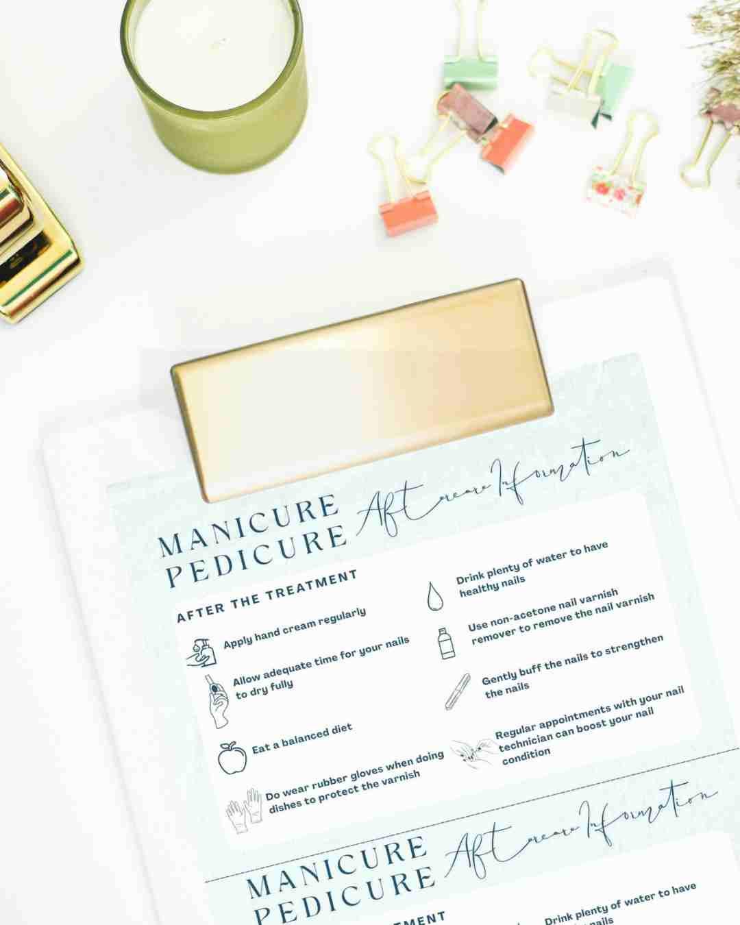Nail Salon Forms Template | Salon Summary Guide (canva Editable ...