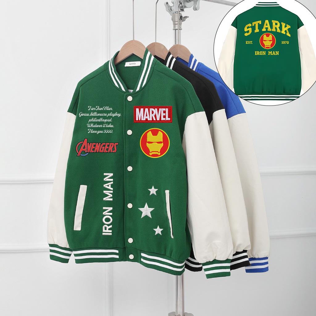Discover Print Iron Man Letterman Jacket, Tony Stark Marvel Doomsday Super Heroes Varsity Jacket, Disney Trip Baseball, MCU 2026 Unisex Jacket