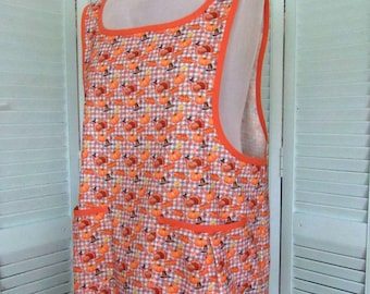 Fall Thanksgiving Farmhouse H Back Apron-Size XL/XXL