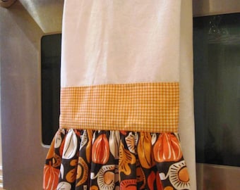 Ruffle Flour Sack Towel-Kitchen/Guest/ Hand/Powder Room -Fall Decor