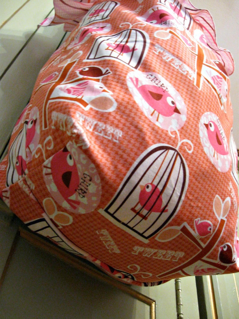 Hanging Lined Laundry/storage/toy Bagembroidery Hoop Bag Baby Etsy