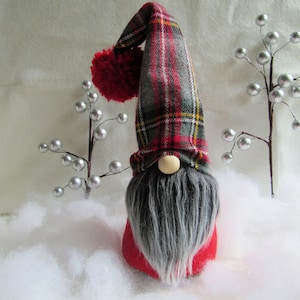 Flannel Gnome| |Tiered Tray Decoration| Holiday Gnome|Winter Home Decor |Holiday Home Decor| Gnome Gift