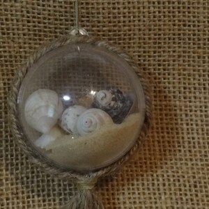 Set of Ten (10) Seashell Sand Beach Ocean Globe Scout SWAP or Craft Kits