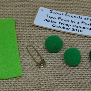 Set of Ten 10 Two Peas in a Pod One of a Kind Scout SWAP or Craft Kits image 3