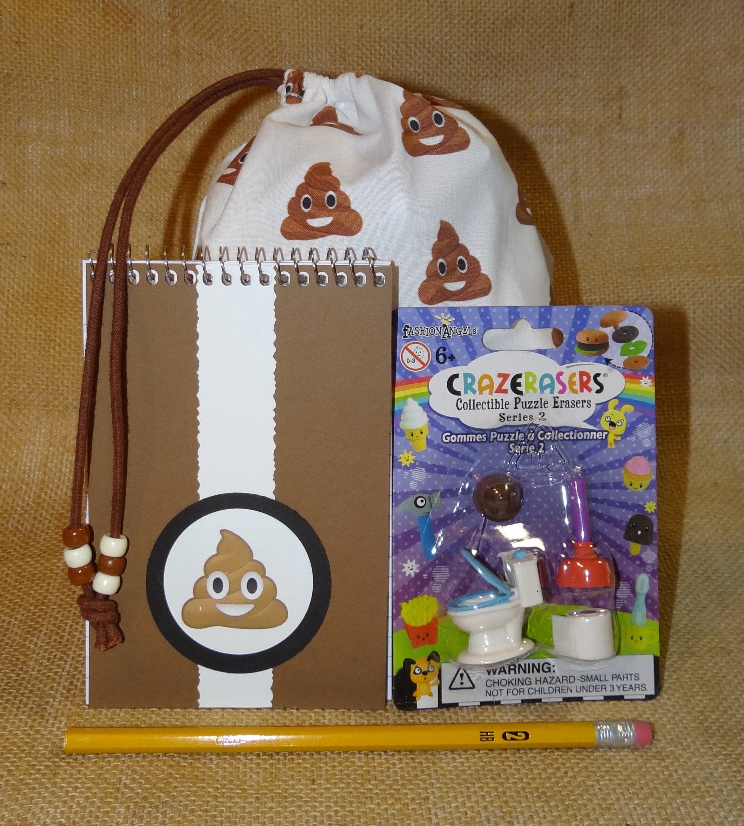 Poop Emoji Party Favor Goodie Bag Gift Toliet Paper Plunger Etsy