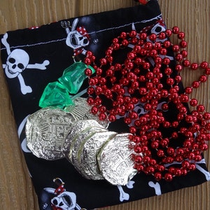 Set of 4 Pirate Loot Party Favors or Gifts