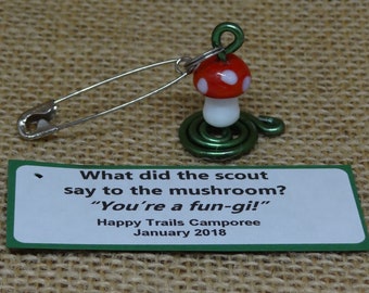 Set of Ten (10) Mushroom Fungi Scout SWAP or Craft Kits
