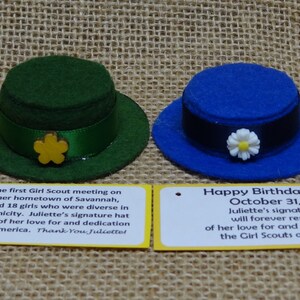 Set of Ten 10 Founder Birthday Hat Scout SWAP or Craft Kits image 1