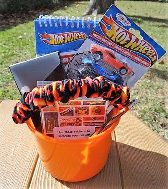 HOT WHEELS Racing Car Gift Bucket Etsy