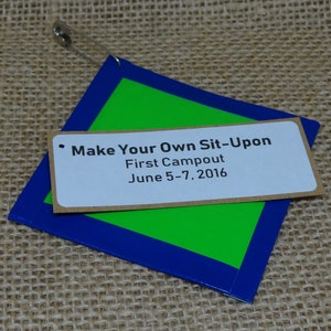 Set of Ten (10) Sit-Upon Scout SWAP or Craft Kits
