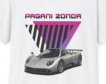 Pagani Zonda Retro T-Shirt, 90s Vaporwave Car Tee